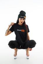 Load image into Gallery viewer, Short Sleeve T-Shirt “Ghost Girl” Logo in Orange - PRE-ORDER
