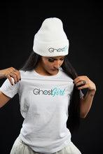 Load image into Gallery viewer, Short Sleeve T-Shirt “Ghost Girl” Logo in Blue - PRE-ORDER
