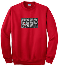 Load image into Gallery viewer, Embroidered Classic Horror Crewneck
