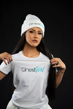 Load image into Gallery viewer, Short Sleeve T-Shirt “Ghost Girl” Logo in Blue - PRE-ORDER
