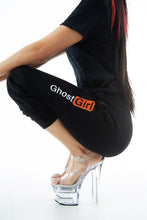 Load image into Gallery viewer, Unisex Jogger Sweatpants - “Ghost Girl” Logo in Orange - PRE-ORDER
